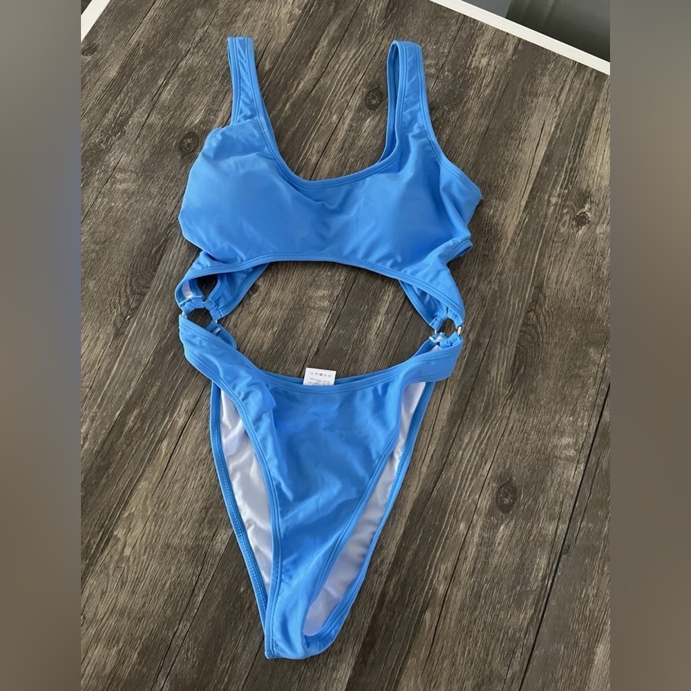 Blue one piece Bathing Suit